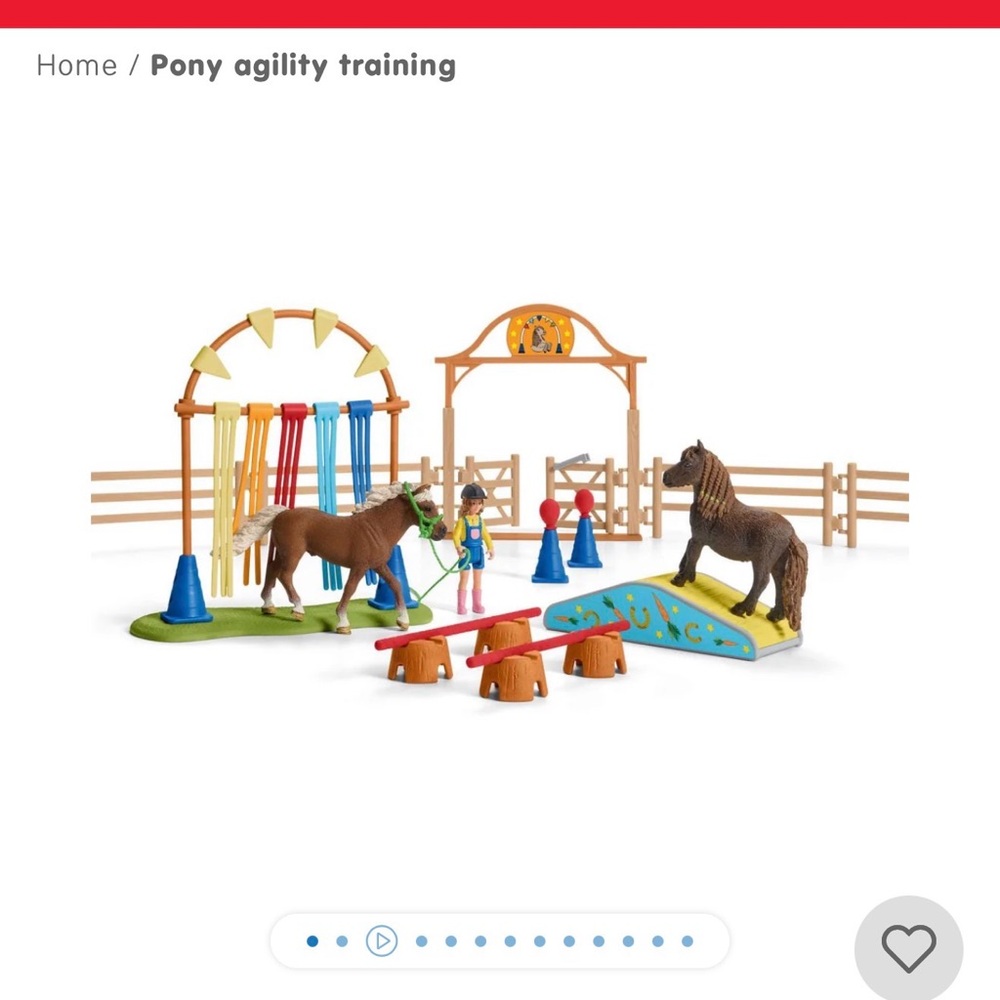 Equestrian Adventure Playset with Colorful Obstacles